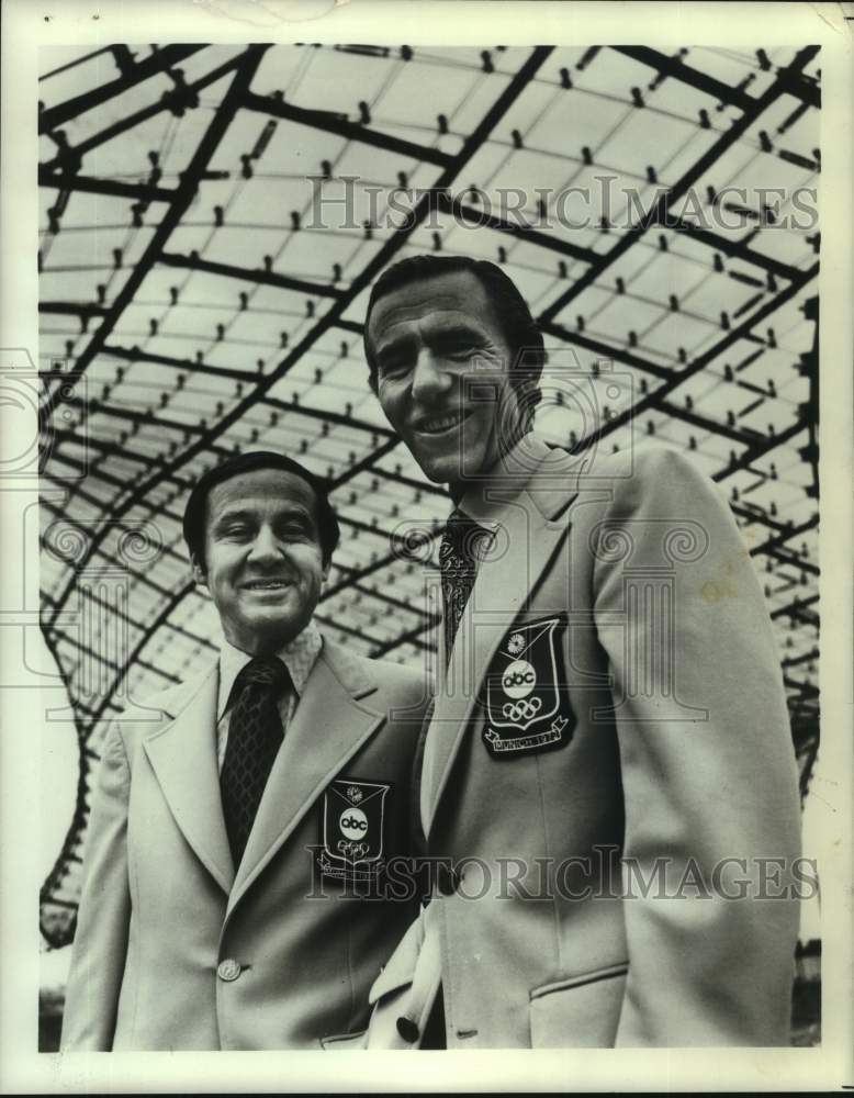 1972 Press Photo ABC sportscasters Jim McKay and Chris Schenkel - tup07735- Historic Images