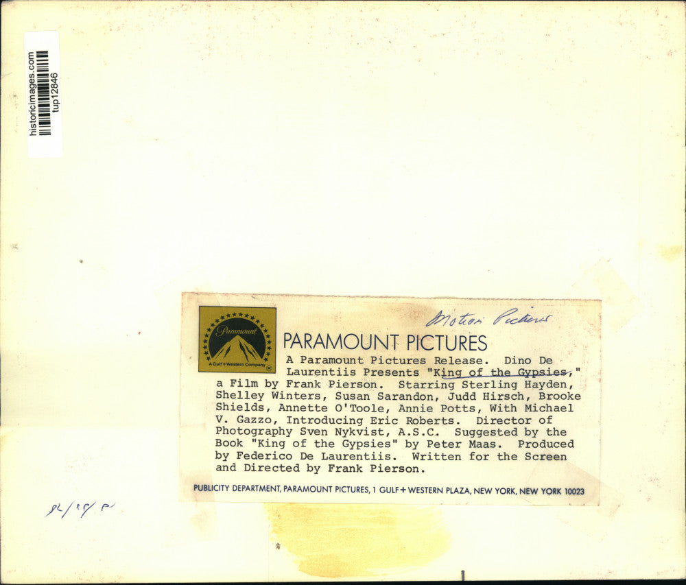 1978 Press Photo Scene from the motion pictures "King of the Gypsies"