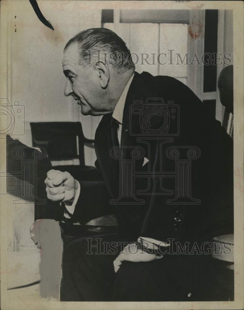 1964 Press Photo President Lyndon Johnson - tup14062