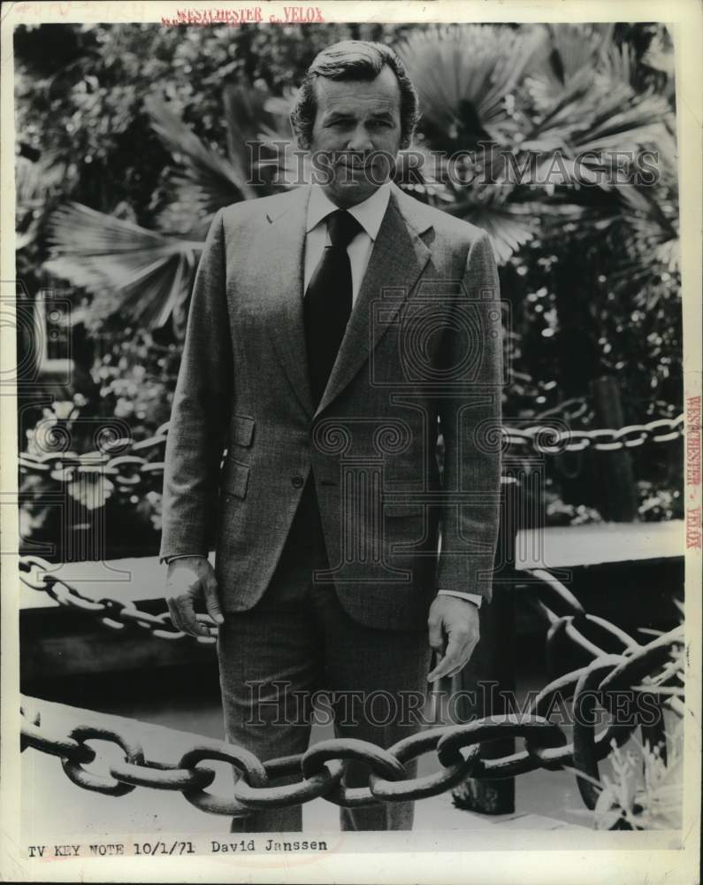 Load image into Gallery viewer, 1973 Press Photo Actor David Janssen - tup14106
