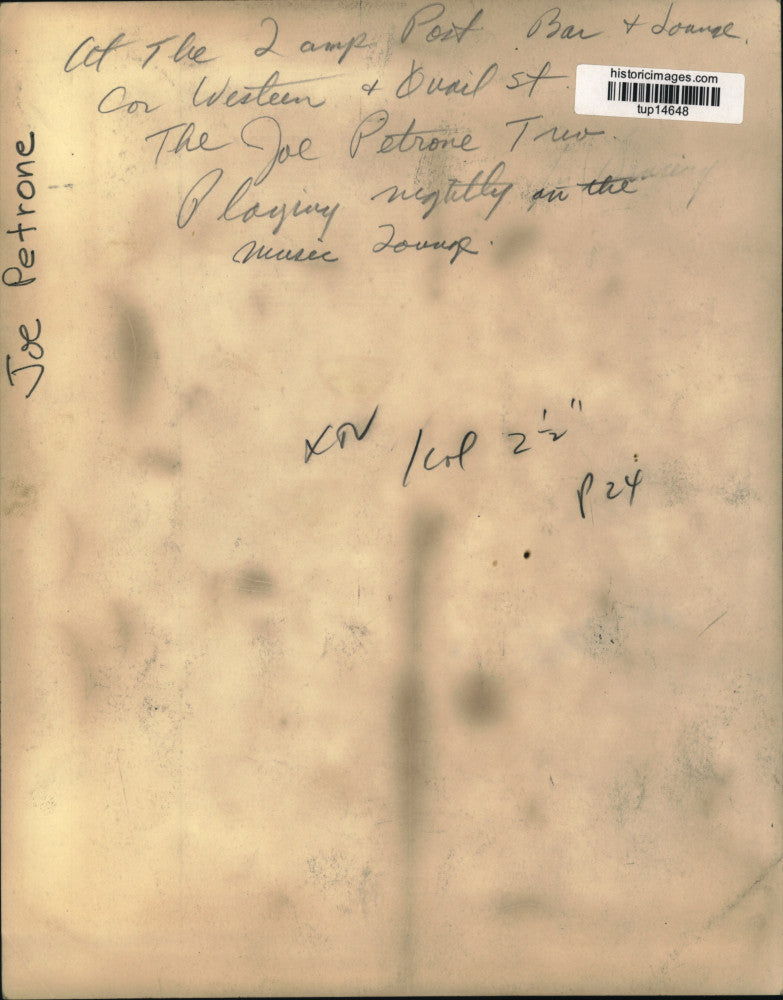 Press Photo Musical artist Joe Petrone - tup14648