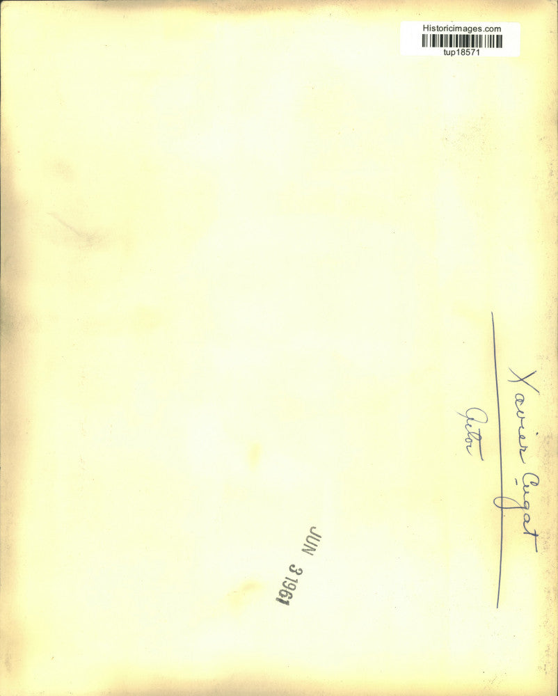 1961 Press Photo Actor Xavier Cugat - tup18571