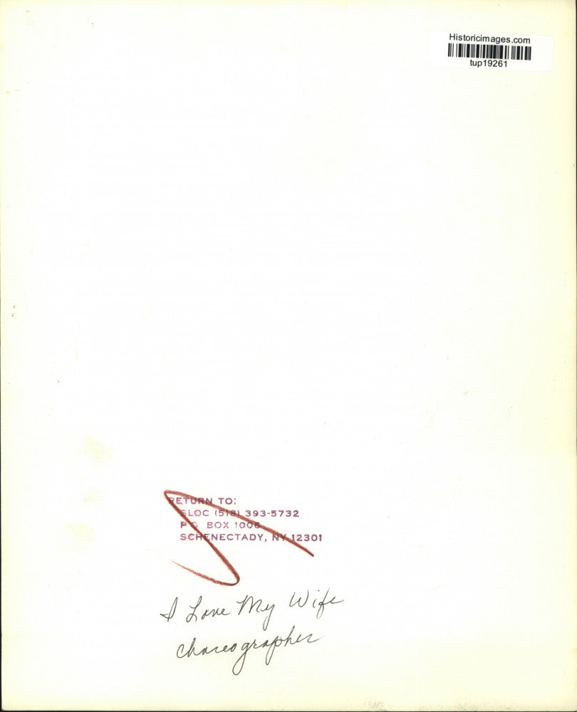 Press Photo Helena Binder, New York choreographer of "I Love My Wife"