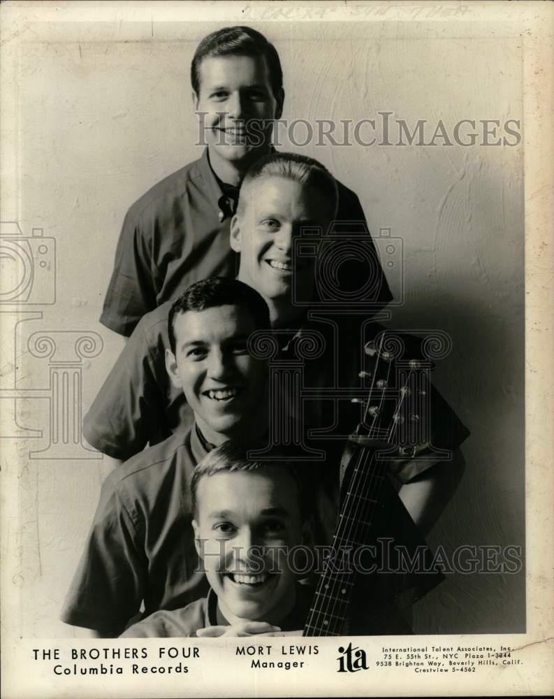 1964 Press Photo Columbia Records recording artists The Brothers Four- Historic Images