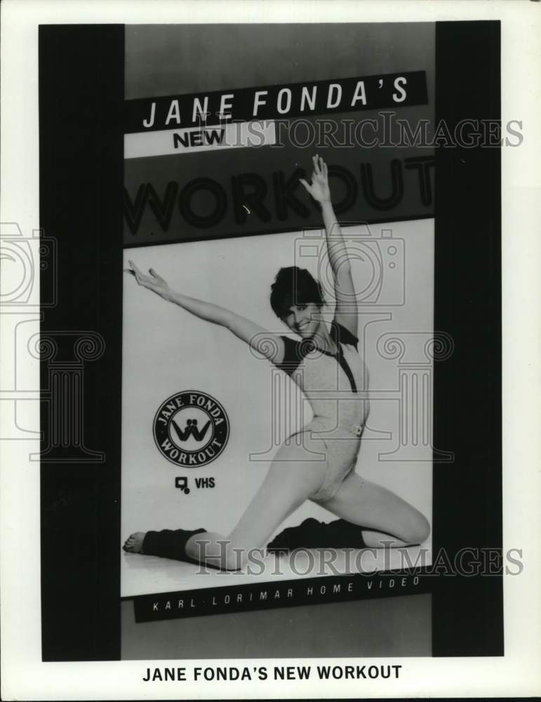 Press Photo Cover art for Jane Fonda's New Workout video - tup21760- Historic Images