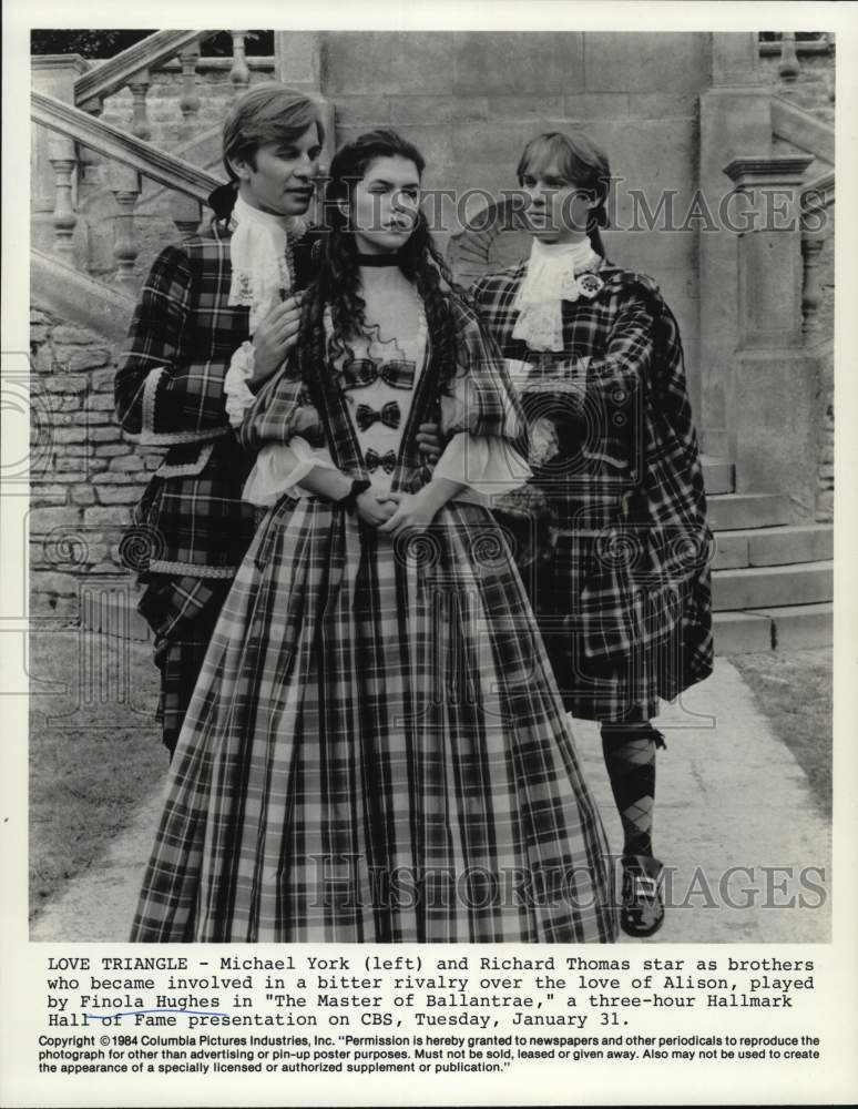 1985 Press Photo Scene from the CBS Television movie &quot;The Master of Ballantrae&quot;- Historic Images