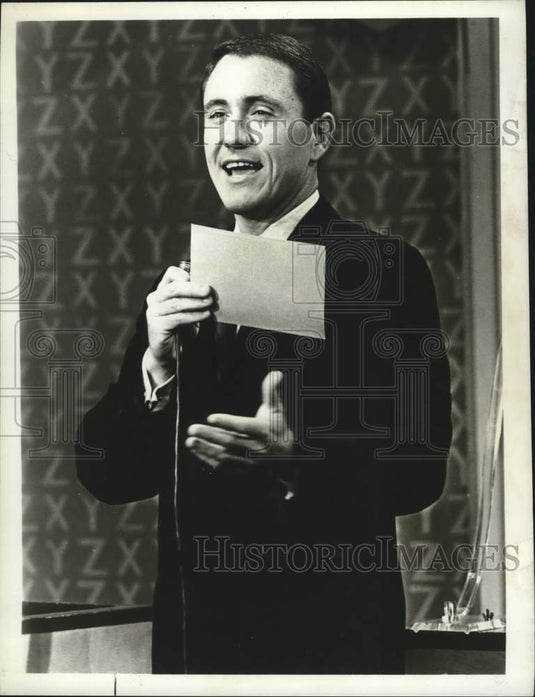 1963 Press Photo Merv Griffin, TV Host on "Merv Griffin's Word for Word," NBC-TV- Historic Images