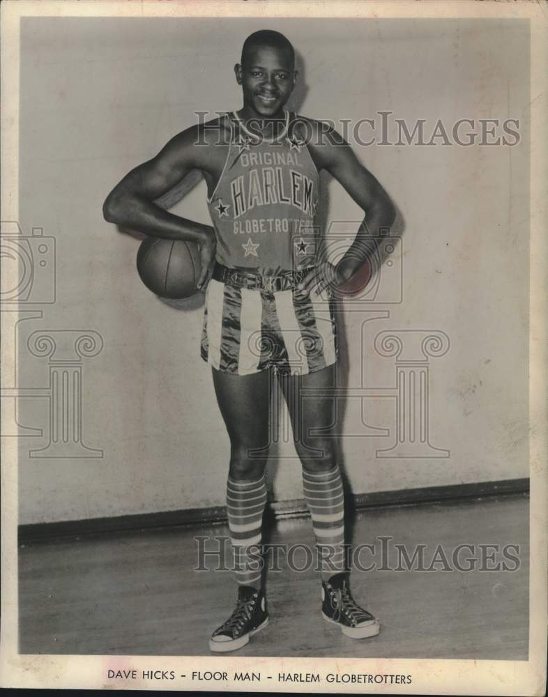 1961 Press Photo Dave Hicks, Harlem Globe Trotters Player - tup23518- Historic Images