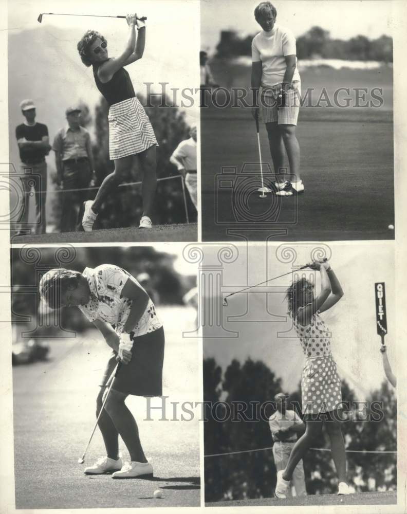 1974 Press Photo Women in Colgate-Dinah Shore Winners Circle Golf Championship- Historic Images