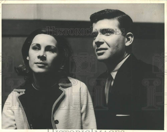 1963 Press Photo Robert Reed & Joan Hackett in 