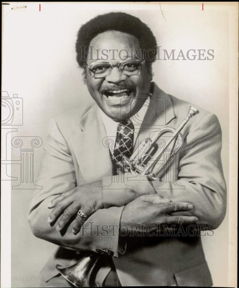 1974 Press Photo Clark Terry with Horn - tup24566