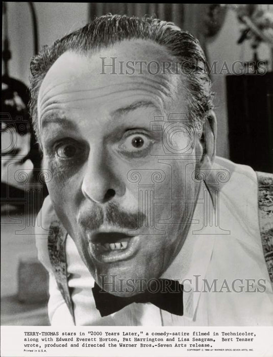 1959 Press Photo Comedian Terry-Thomas in 