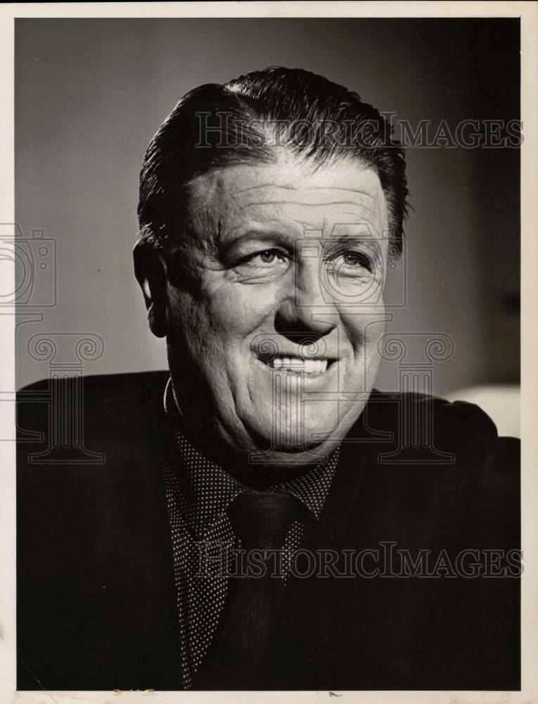 1963 Press Photo George Stevens, Film Director and Producer, on &quot;CBS Reports&quot;- Historic Images