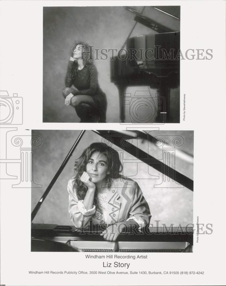 1993 Press Photo Liz Story, Musician - tup25537