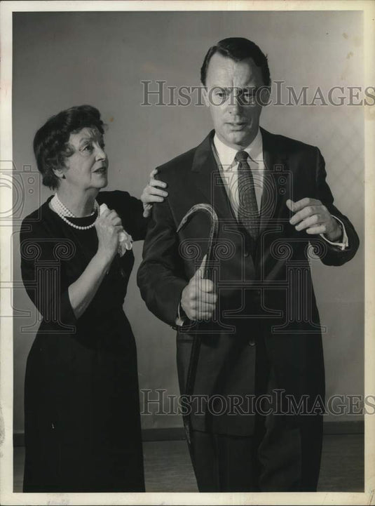 1962 Press Photo Patricia Collinge, Harry Townes in 