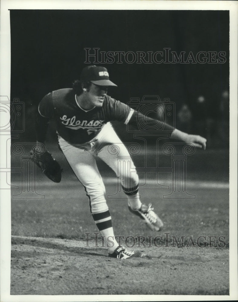 Press Photo McKeon, pitching a baseball for the Glensox - tus00017- Historic Images