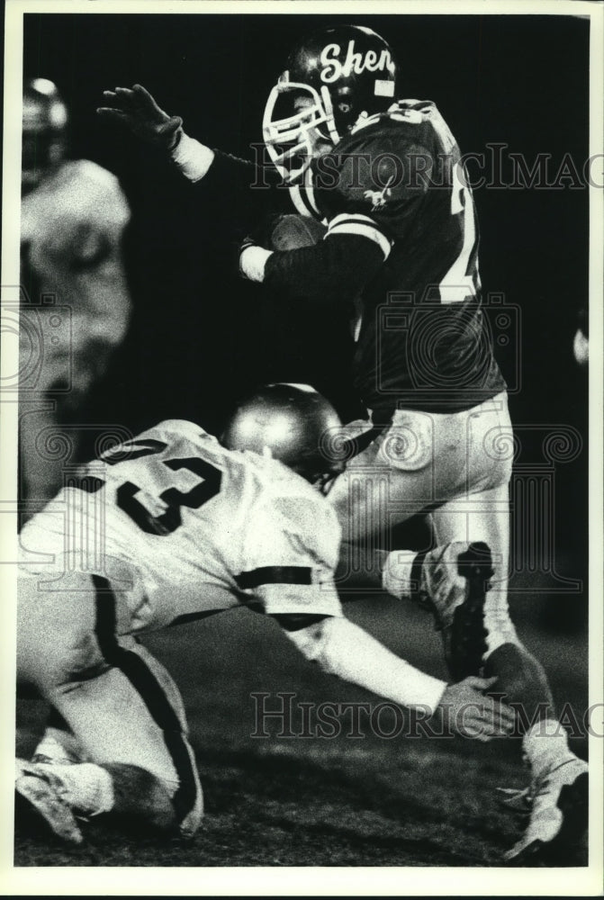 Press Photo Shenendehowa vs Christian Boys Academy, Football, Albany, New York- Historic Images