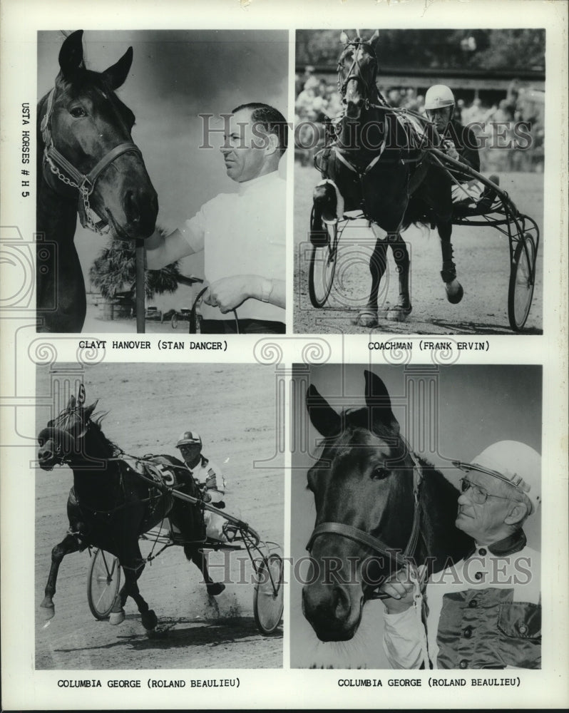 Press Photo Four photos of USTA Horses and jockeys - tus00576- Historic Images