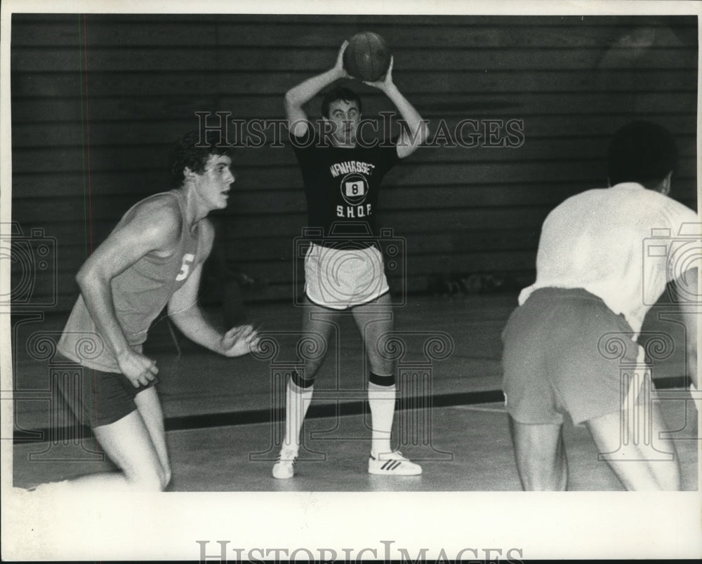 Press Photo Albany, New York basketball player Rod Brooks - tus00691- Historic Images