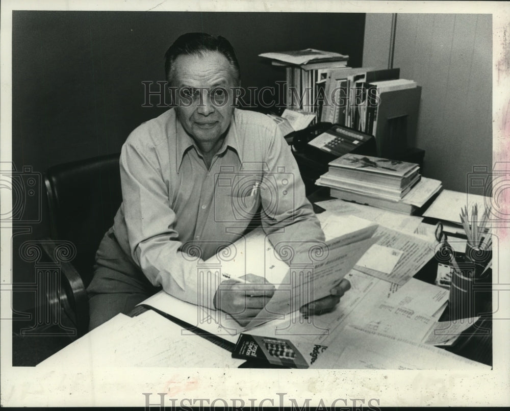 1978 Press Photo Geoff Davis in his New York office - tus00760- Historic Images