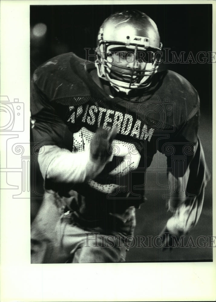 1991 Press Photo Amsterdam football player #42 Justice Smith - star running back- Historic Images