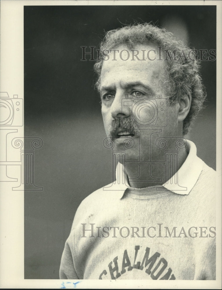 Press Photo Bob Zeutz, Schalmont High School soccer coach, New York - tus03311- Historic Images