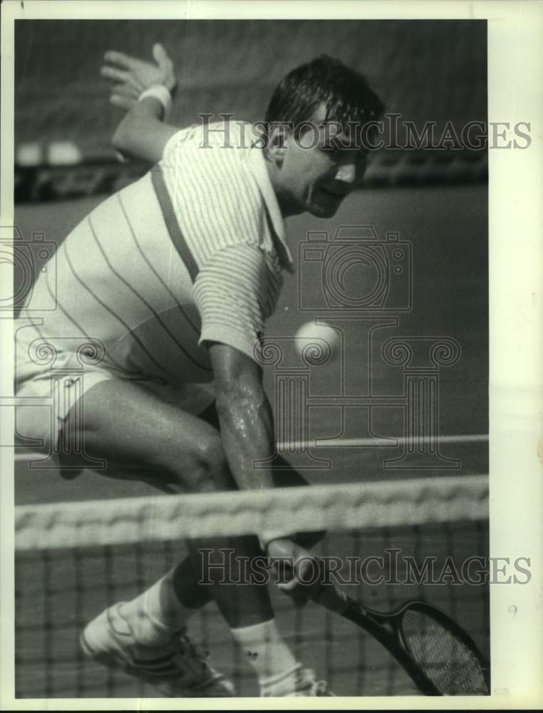 1988 Press Photo OTB Open Tennis Tournament action, Schenectady, New York- Historic Images