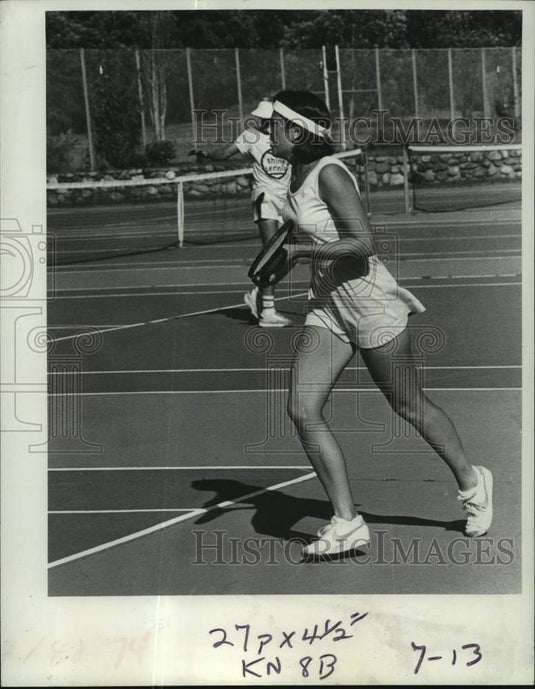 Press Photo Tennis player Louise Halley of Clifton Park, New York - tus04738- Historic Images