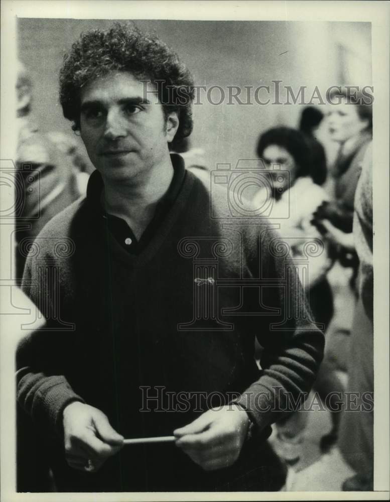 1981 Press Photo Rensselaer Polytechnic Institute hockey coach Jim Salfi, NY- Historic Images