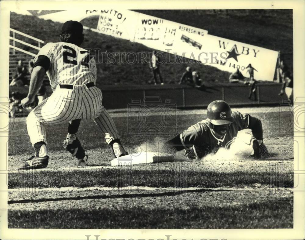 1988 Press Photo Albany-Colonie Yankees baseball, Heritage Park, Colonie, NY- Historic Images