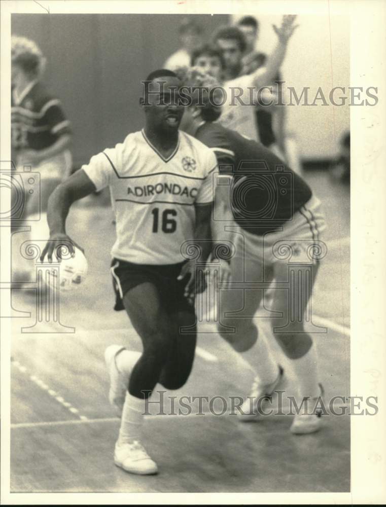 Press Photo Adirondack team handball player Curtis Senky - tus05825- Historic Images