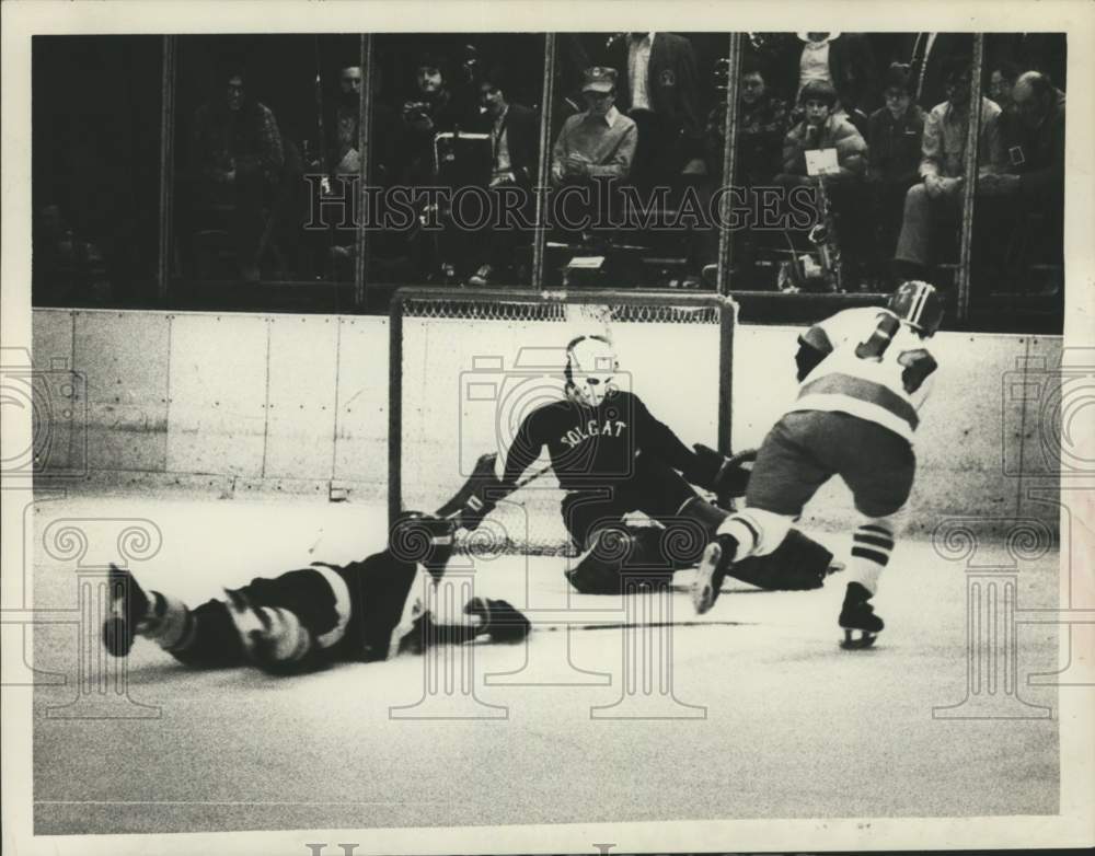 1978 Press Photo Colgate and Rensselaer Polytechnic play college hockey- Historic Images