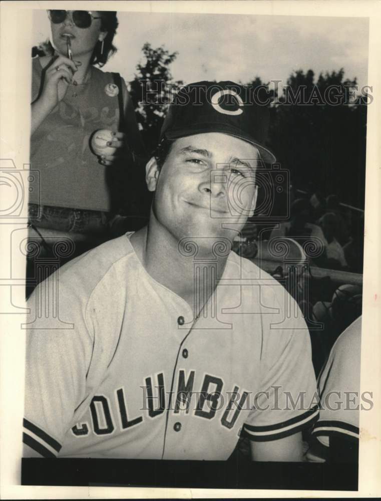 Press Photo Columbus Clippers baseball player Clay Christiansen - tus06405- Historic Images