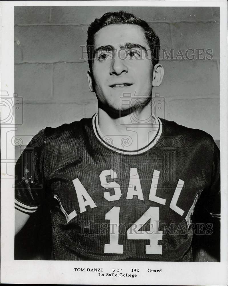 1966 Press Photo La Salle College Basketball Player Tom Danzi - tus07491- Historic Images