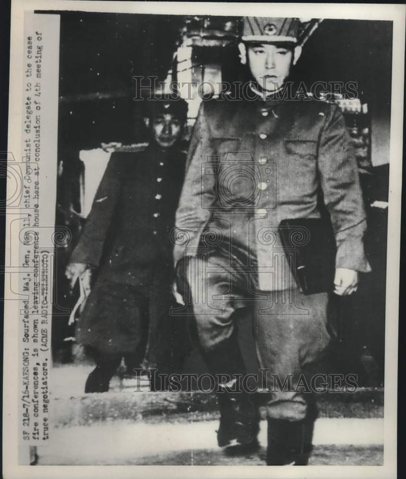 Load image into Gallery viewer, 1951 Press Photo Major General Nam Il at ceasefire negotiations in Kaesong
