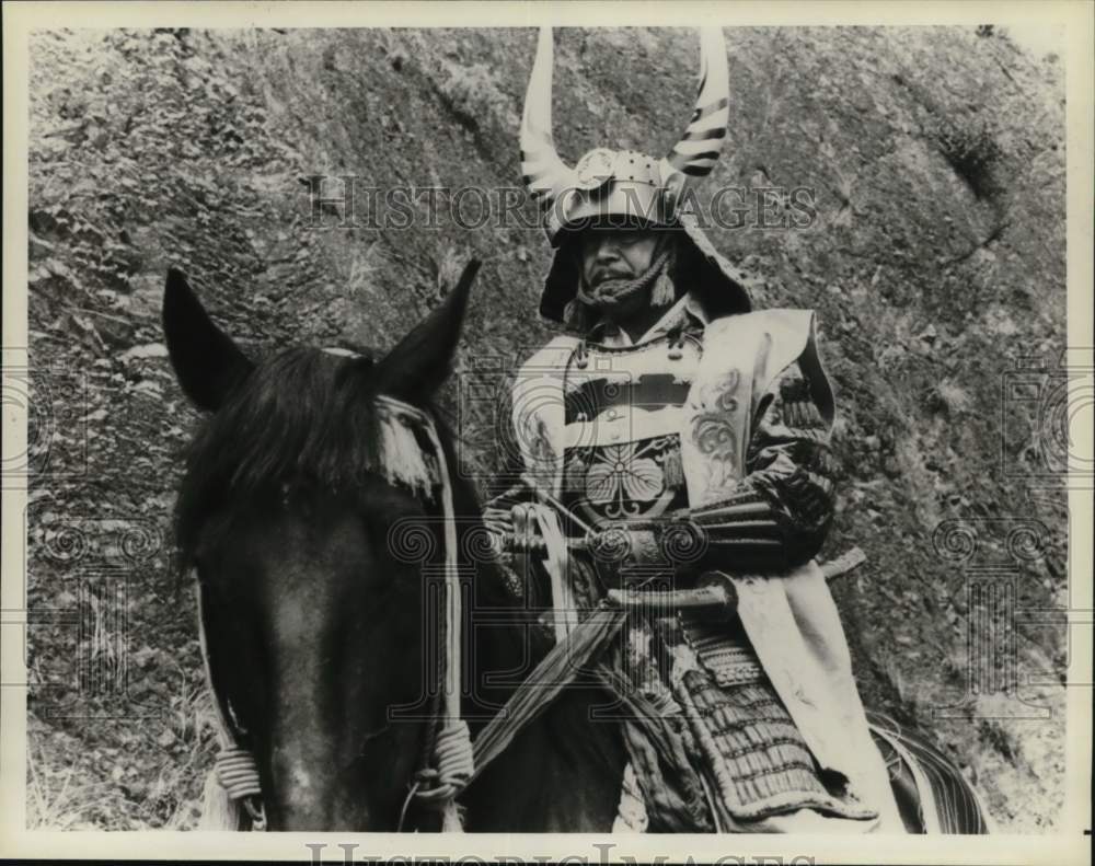 1982 Press Photo Toshiro Mifune stars as Toranaga in "Shogun" on NBC Television