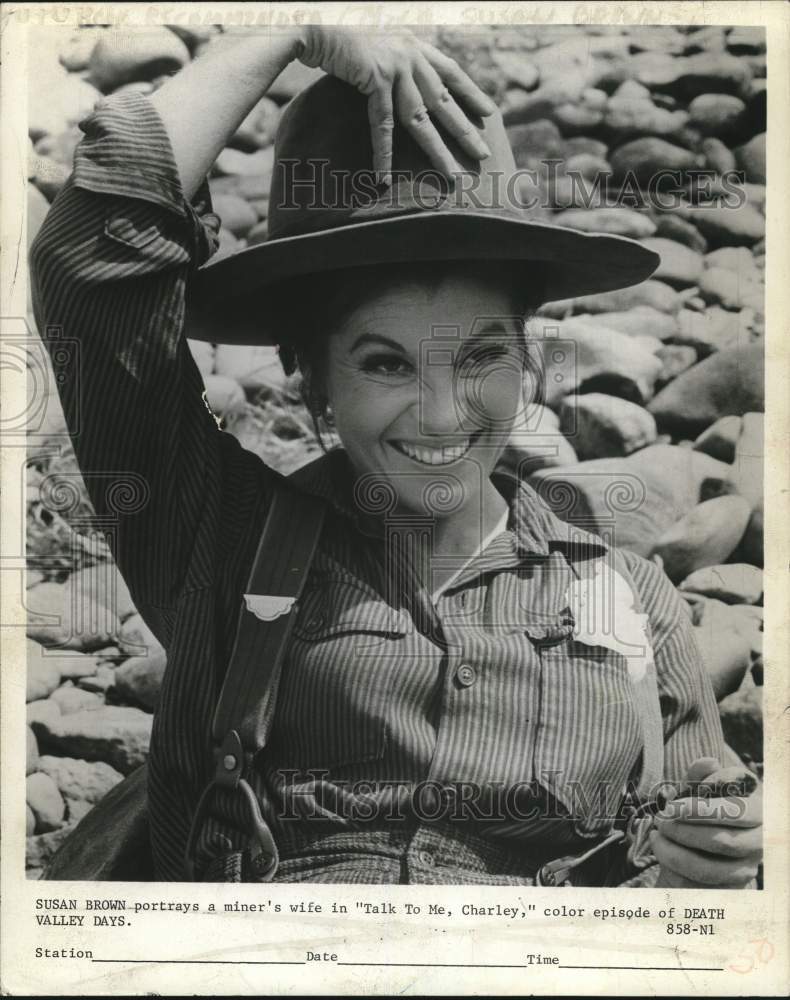 Press Photo Actor Susan Brown in Death Valley Days - tux06524