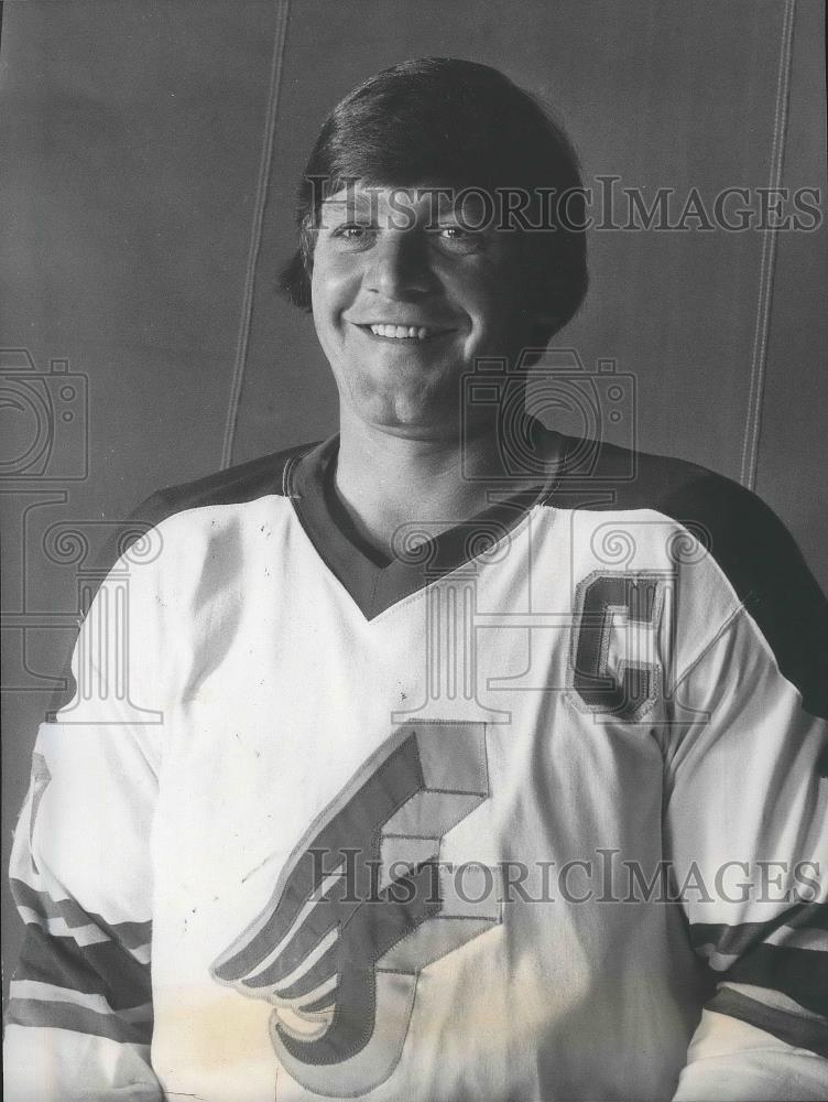 1977 Press Photo Spokane Flyers hockey player, Ron Huston - sps06805 - Historic Images