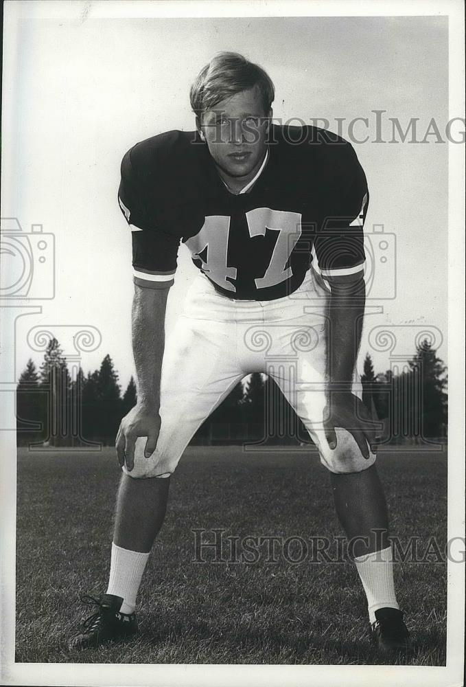 1971 Press Photo Spokane Community College football fullback, Roger Kuula - Historic Images