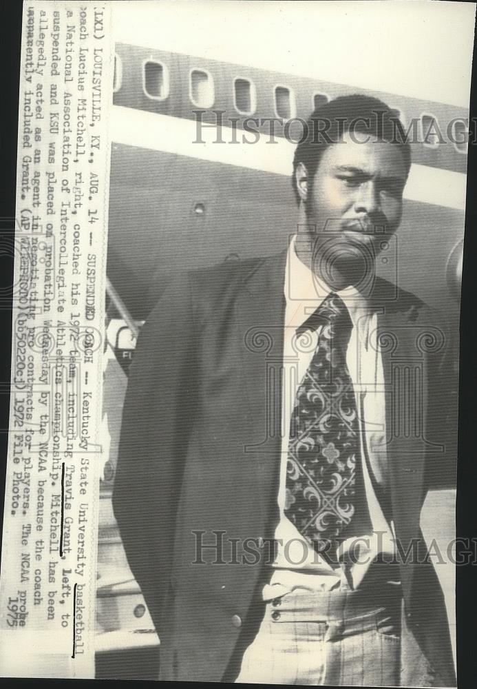 1972 Press Photo Kentucky State University basketball player, Travis Grant - Historic Images