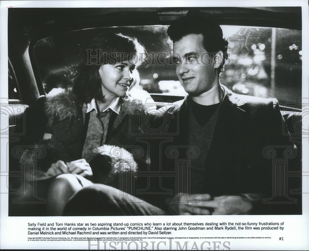 1987 Press Photo Tom Hanks, Sally Field in David Seltzer's "Punchline" Film - Historic Images