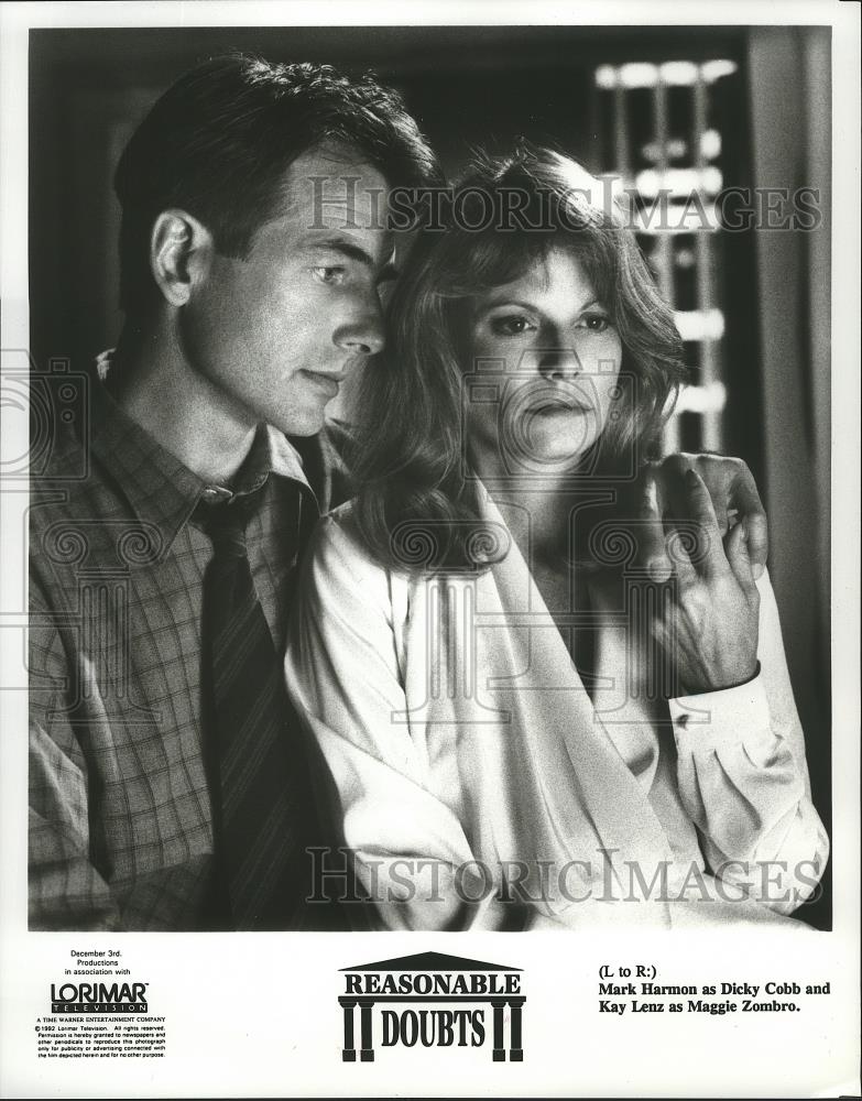 1992 Press Photo Mark Harmon, Kay Lenz in 