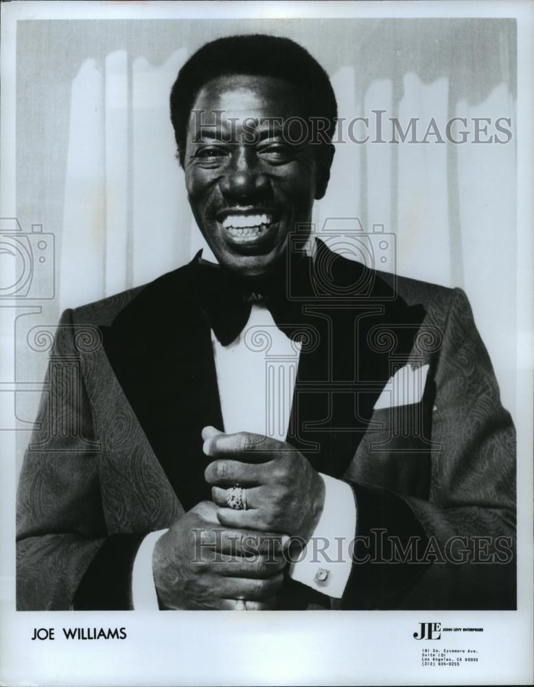 1984 Press Photo Jazz Singer Joe Williams - spp13179 - Historic Images