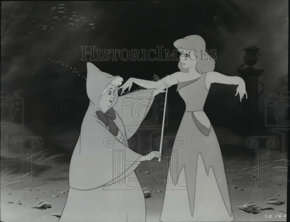1964 Press Photo A scene from Walt Disney's animated movie, Cinderella. - Historic Images
