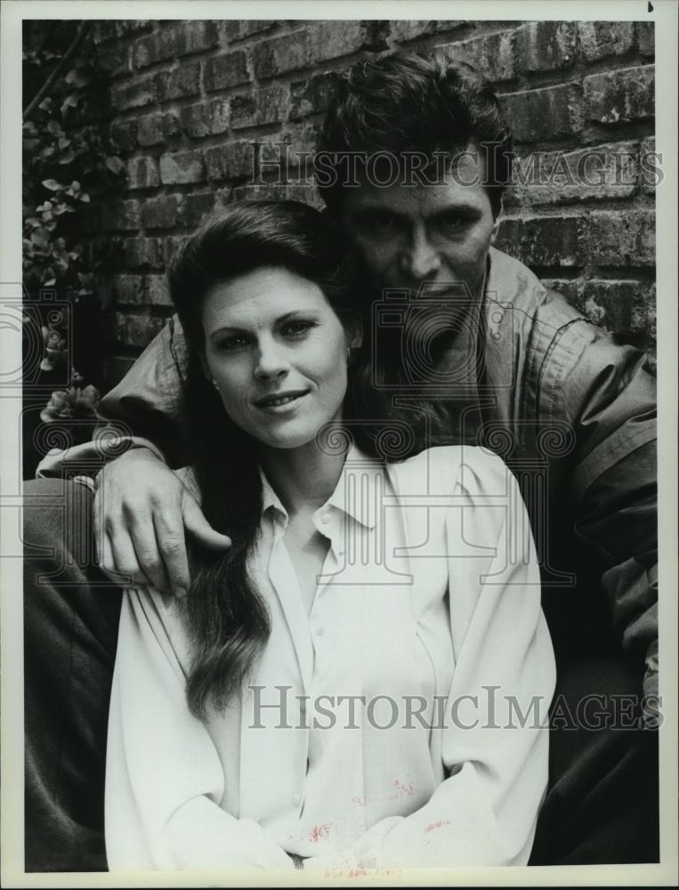 1986 Press Photo Robyn Douglass and Nick Mancuso in Stingray, on NBC ...