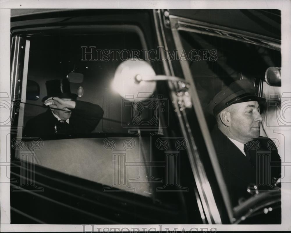 1941 Press Photo new York Mr Morgan  after granddaughter&#39;s wedding in NYC - Historic Images