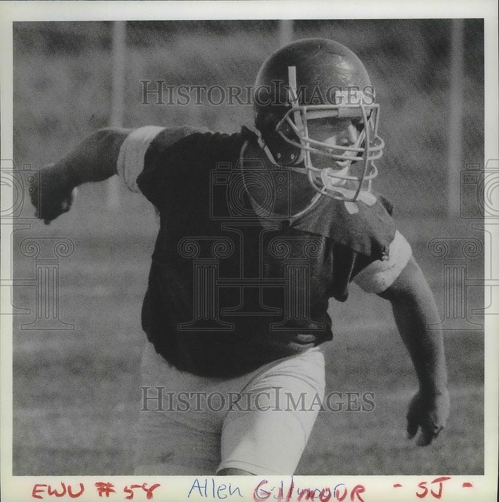 1987 Press Photo Eastern Washington University football player, Allen Gilmour - Historic Images