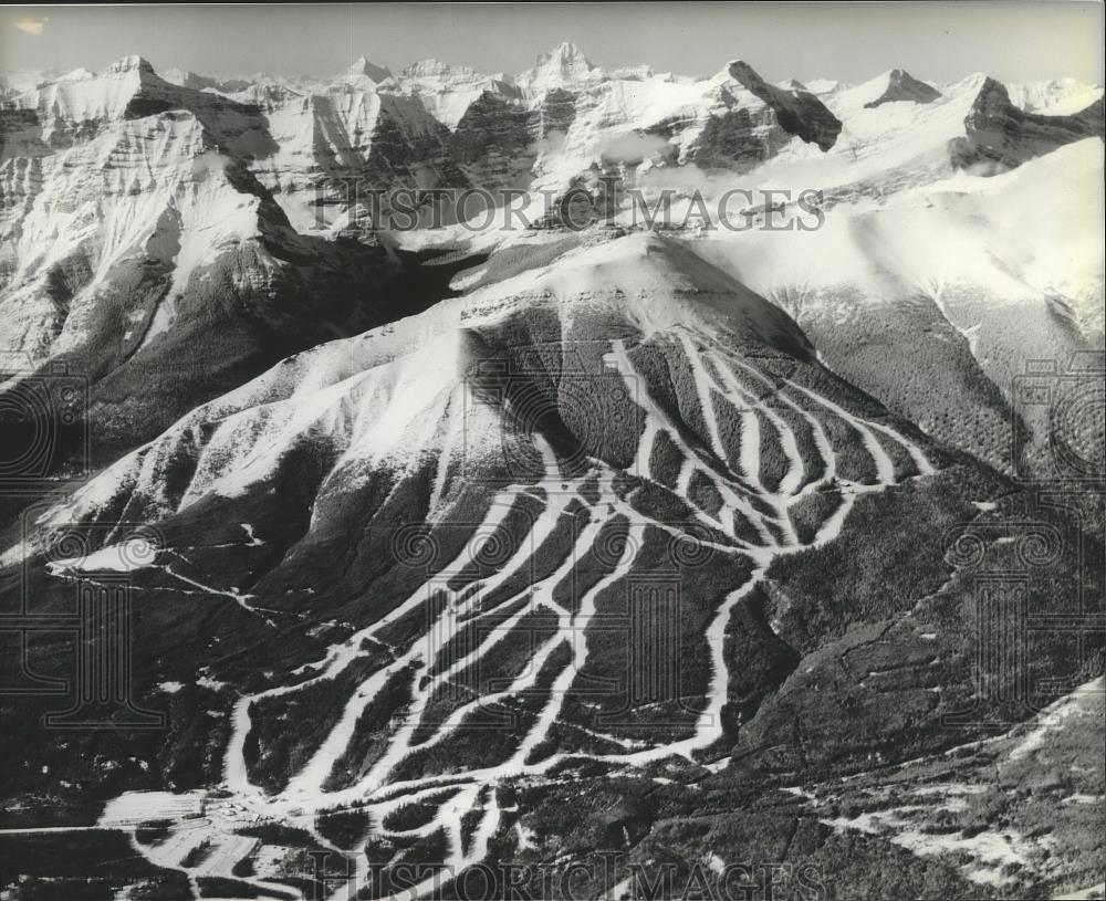 Press Photo Nakiska skiing area at Mount Allan in Alberta, Canada - sps07507 - Historic Images