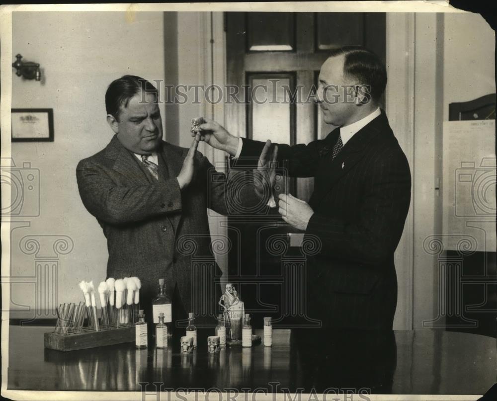 1928 Press Photo New York Mayor R.H.La Guardia and Rep. William I. Sirovich NYC - Historic Images