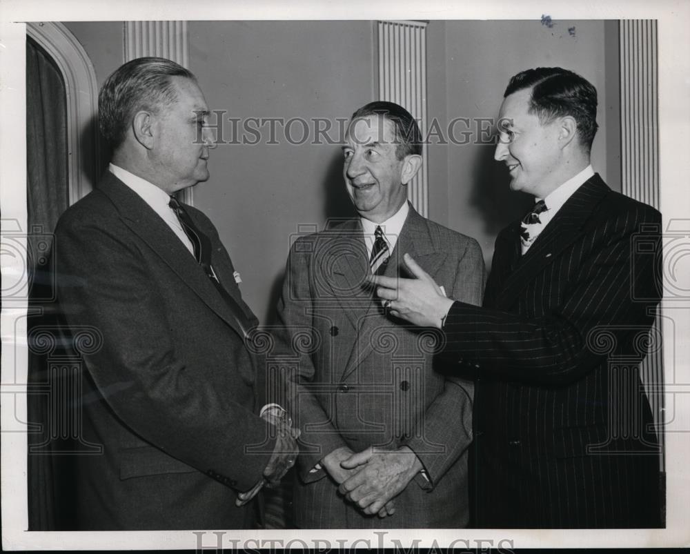 1947 Press Photo New York Baseball Officials Meet NYC - neny26062 - Historic Images